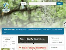 Tablet Screenshot of pendercountync.gov
